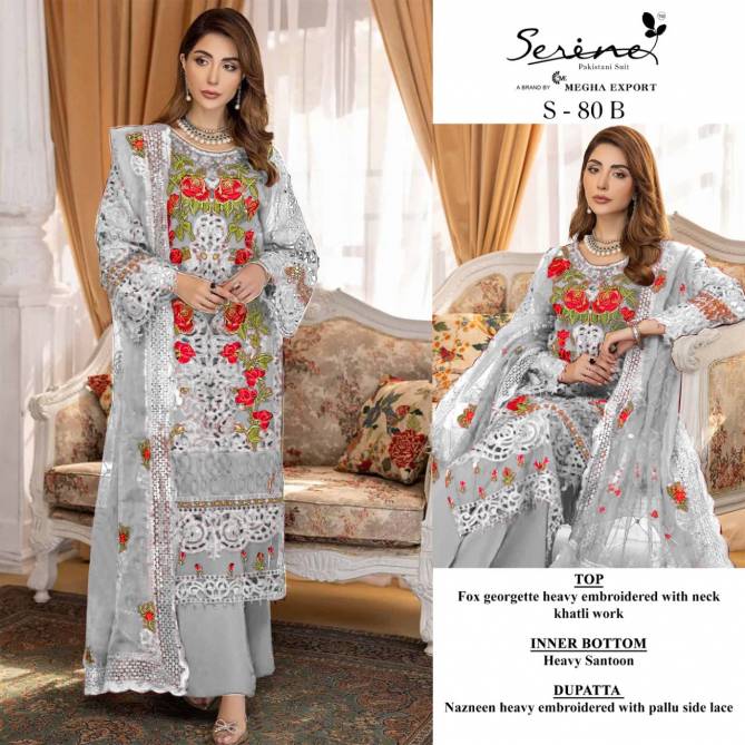 Serene S 80 Georgette Fancy Ethnic Wear Pakistani Salwar Kameez Collection